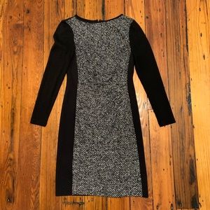 Black and white long sleeve Lauren dress size 6